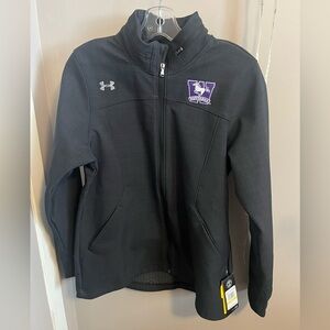 NWT western University Under Armour cold gear loose fit jacket tennis bee M